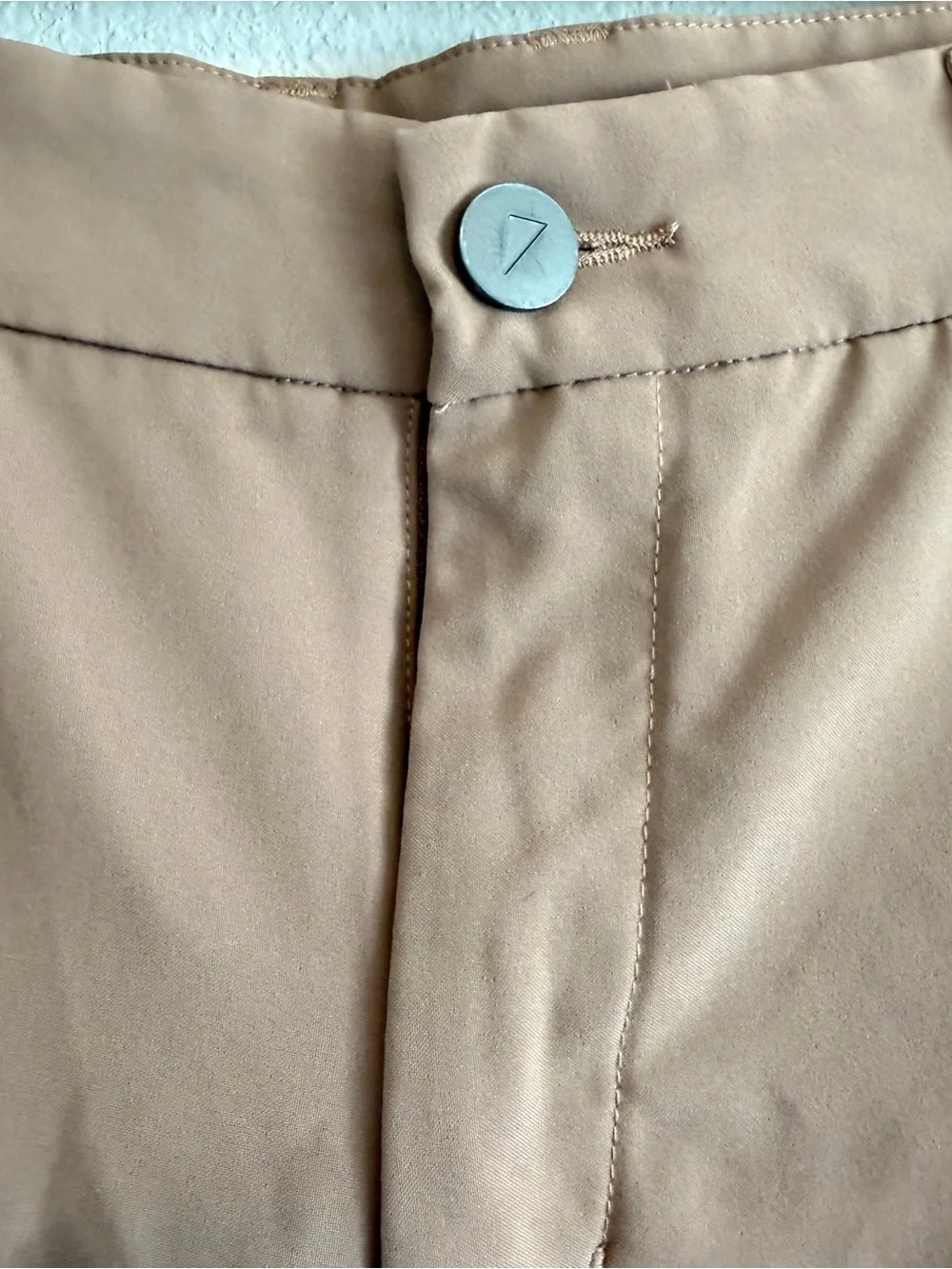 Primo Mens Golf Jogger Pants Tan Khaki Ankle Zip Size 32